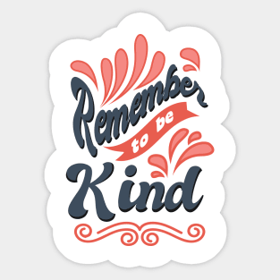 'Remember To Be Kind' Food and Water Relief Shirt Sticker